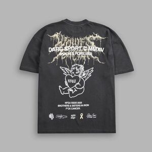 Darc  Sport CHERUB CORE "PREMIUM" OVERSIZED TEE IN WOLF GRAY